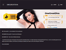 Tablet Screenshot of onegreatdiva.net